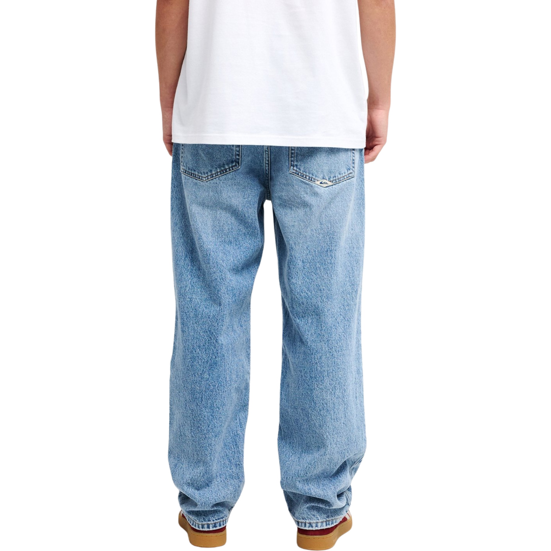 2026 Quiksilver Mens Relaxed Denim Jeans EQYDP03509 - Double Stone Used